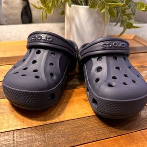 CROCS Blue Water Shoes with Perforated Design EUC
